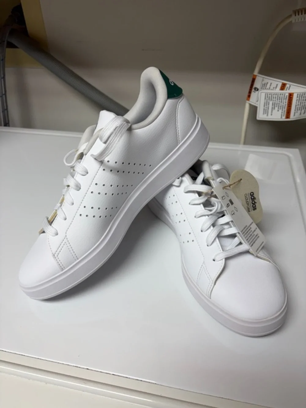 adidas White Low-Top Sneakers